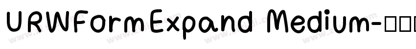 URWFormExpand Medium字体转换